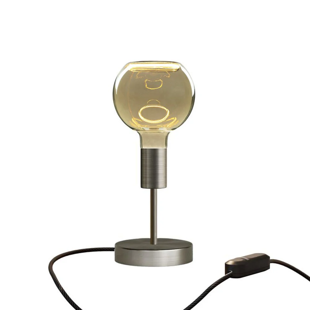 Tischleuchte Alzaluce Globo Ghost aus Metall mit UK-Stecker – Satin Titan - Image 5
