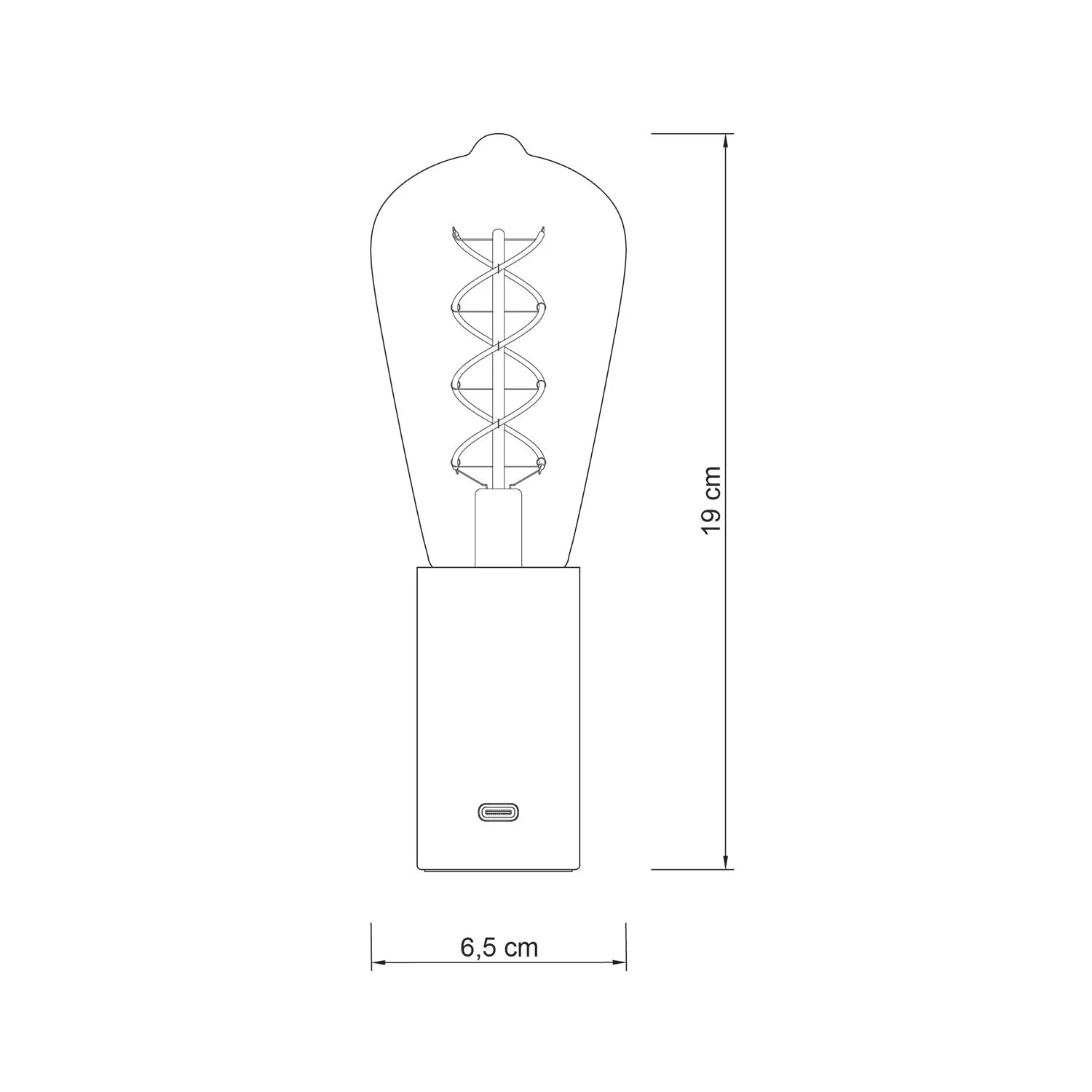 Tragbare Lampe in Geschenkverpackung SI! mit 5 Volt – Mattweiß - Image 7