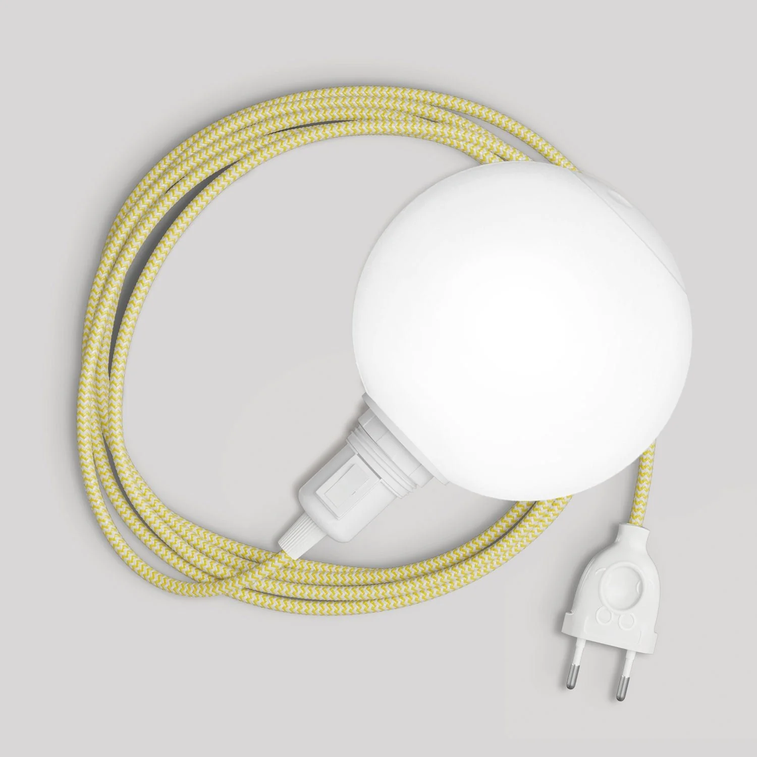 Tragbare Snake-Leuchte mit Schalter am Lampenhalter, Stecker, bruchsicherem Unbreak-a-Ball-Schirm und RZ10-Kabel