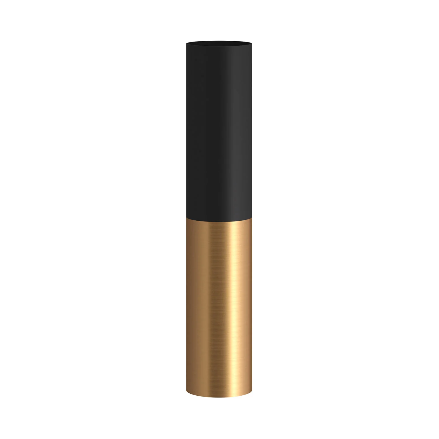 Tub-E12, doppeltes Metalrohr-Spotlight, mit doppeltem E12-Fassungsring – Schwarz und gebürstetes Bronze - Image 3