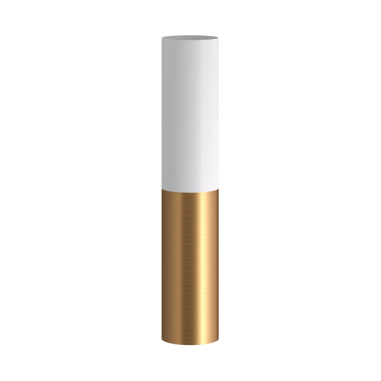 Tub-E14, doppeltes Metallrohr für Spot mit E14-Doppelmutter-Fassung – Mattweiß und Satin-Bronze - Image 3