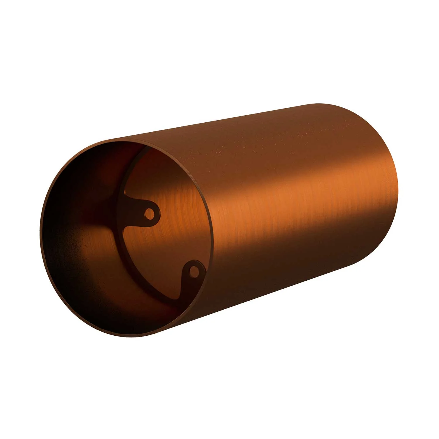 Tub-E14, Metallrohr für Strahler mit E14-Fassung und Doppelmutter – Satiniertes Kupfer - Image 3