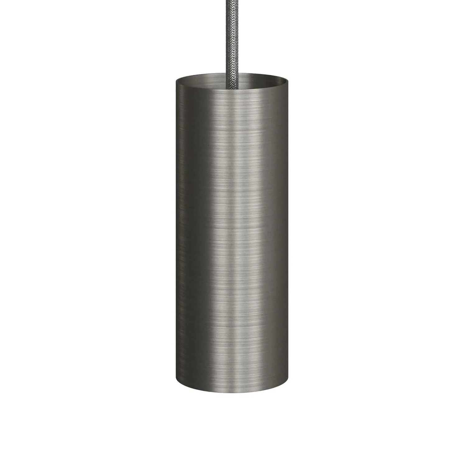 Tub-E14, Metallröhre für Spot mit E14-Doppelringfassung – Satin-Titan