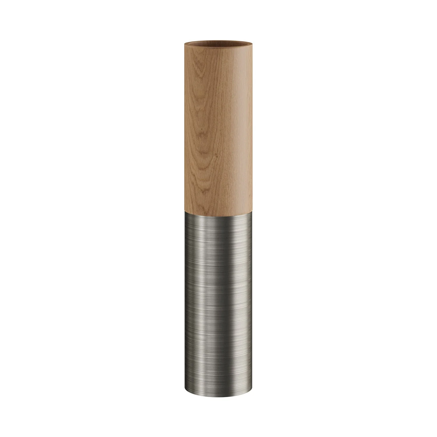 Tub-E14, Holz- und Metallrohr für Spot mit doppelter E14-Fassung – Neutral und Satin-Titan - Image 3