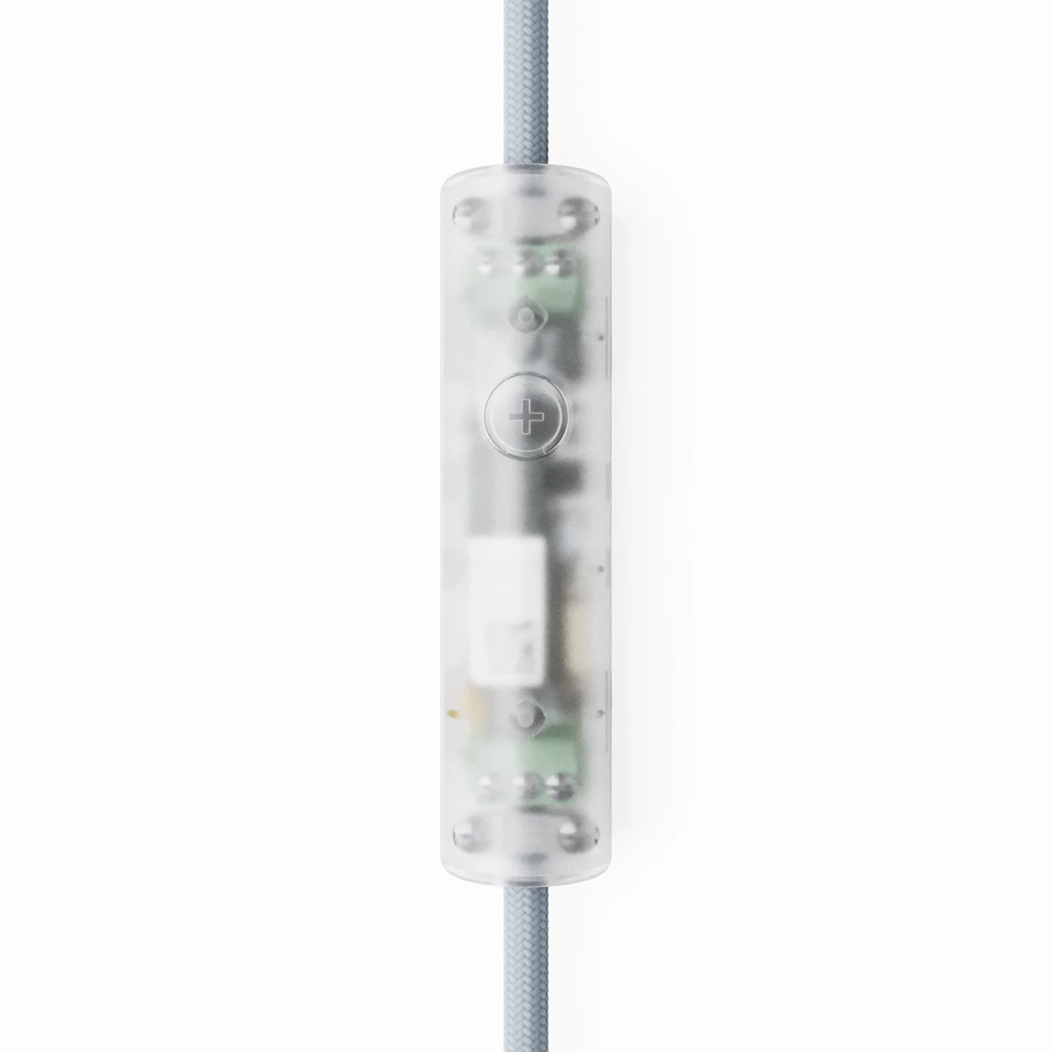 Universaldimmer mit Druckknopf für Glühlampen und dimmbare LED-Lampen – Transparent