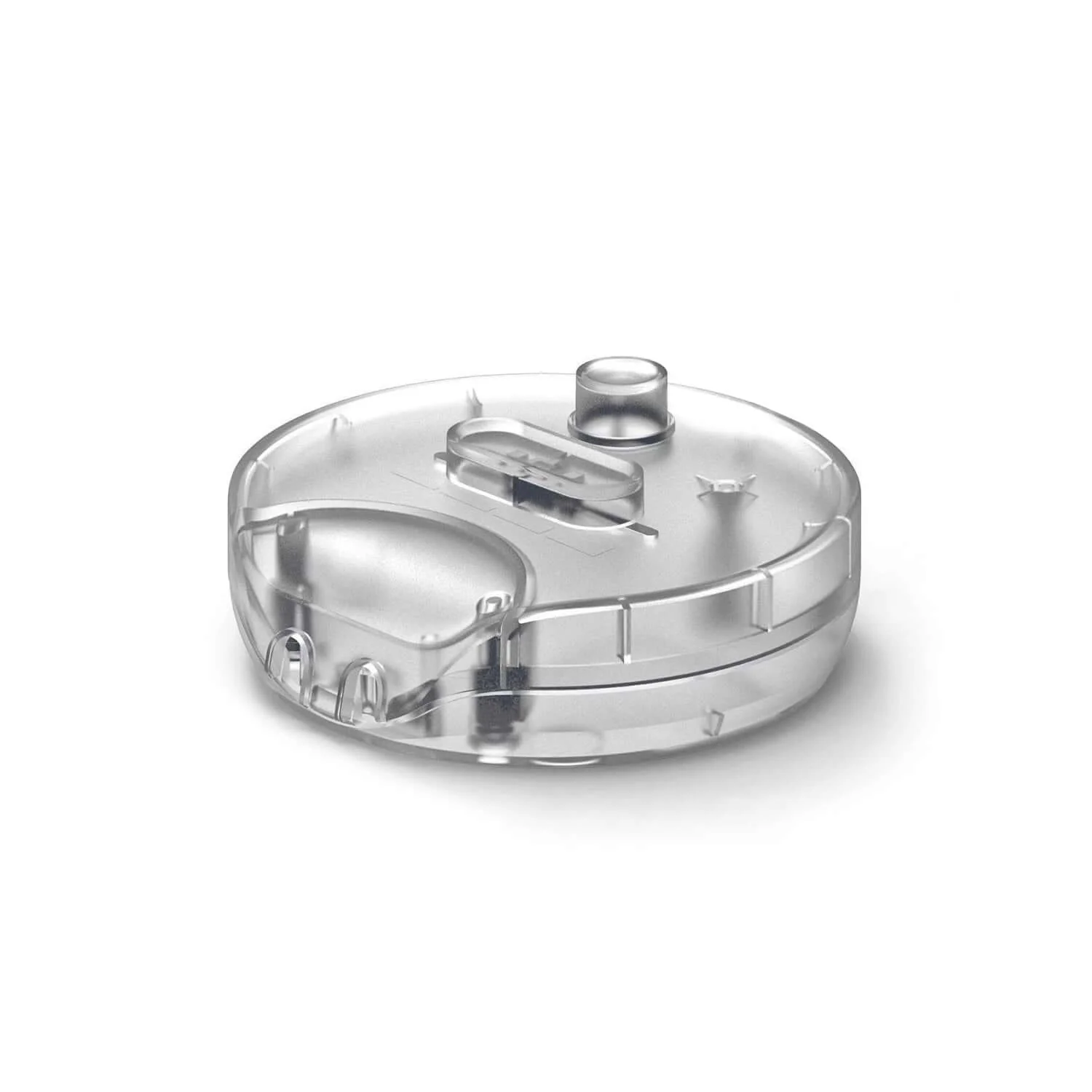Universaler, runder Dimmer mit Taste und Erdungsklemme – Transparent
