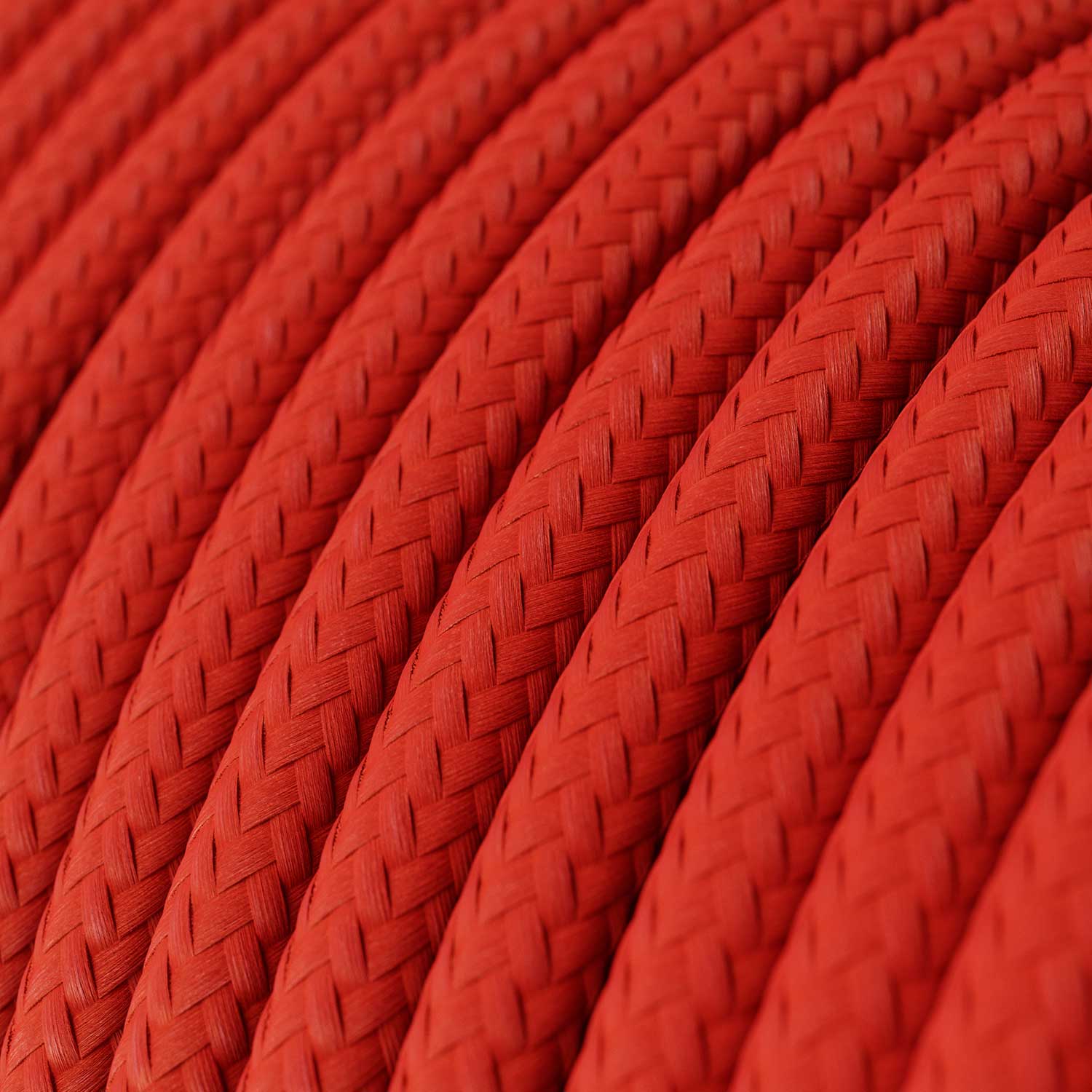 UV-beständiges Rundkabel mit rotem SM09 Stoffbezug für draußen – Kompatibel mit Eiva Outdoor - Image 2