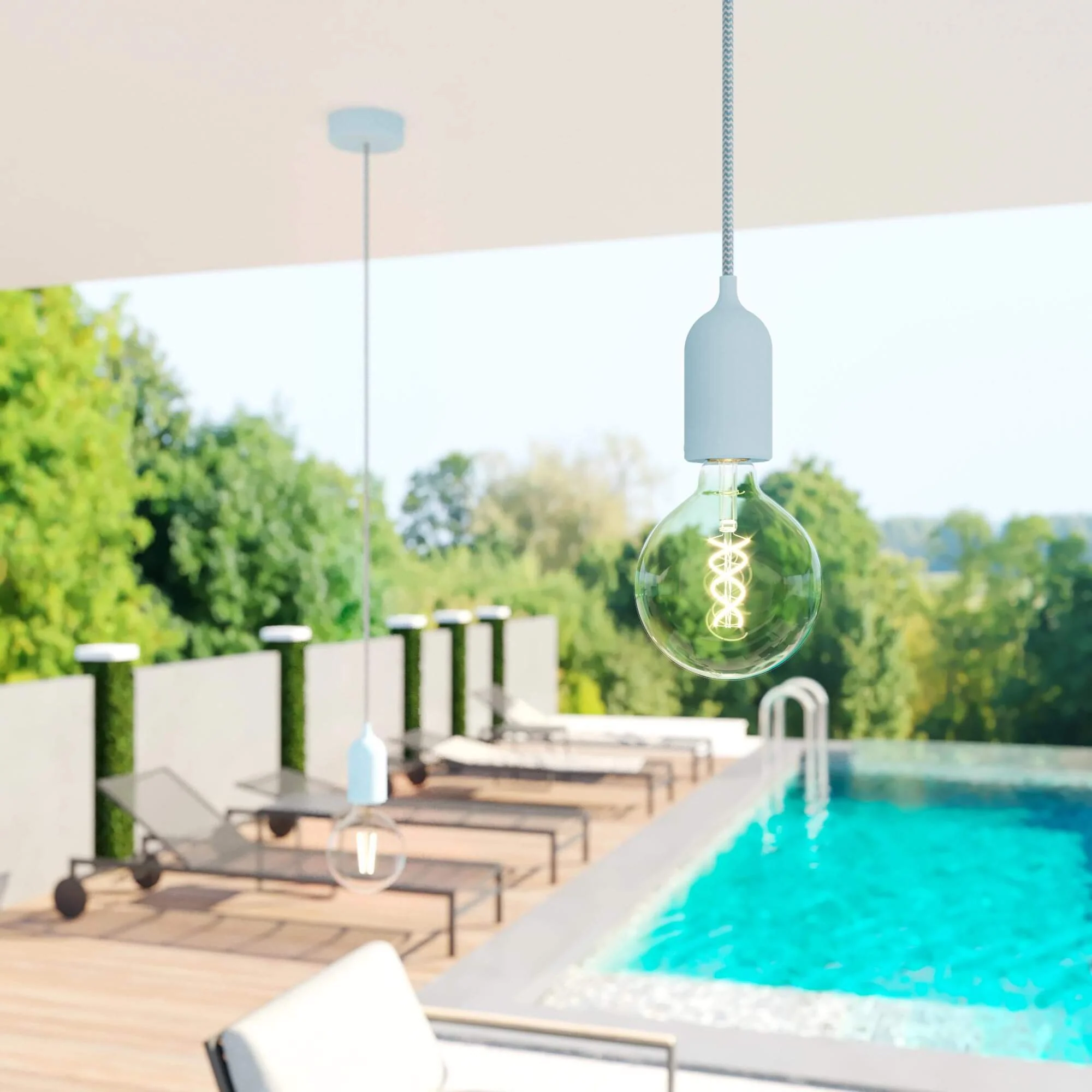 UV-beständiges Rundkabel für Außenbereich, ummantelt in Zickzack-Türkis SZ11 – kompatibel mit Eiva Outdoor IP65 - Image 3
