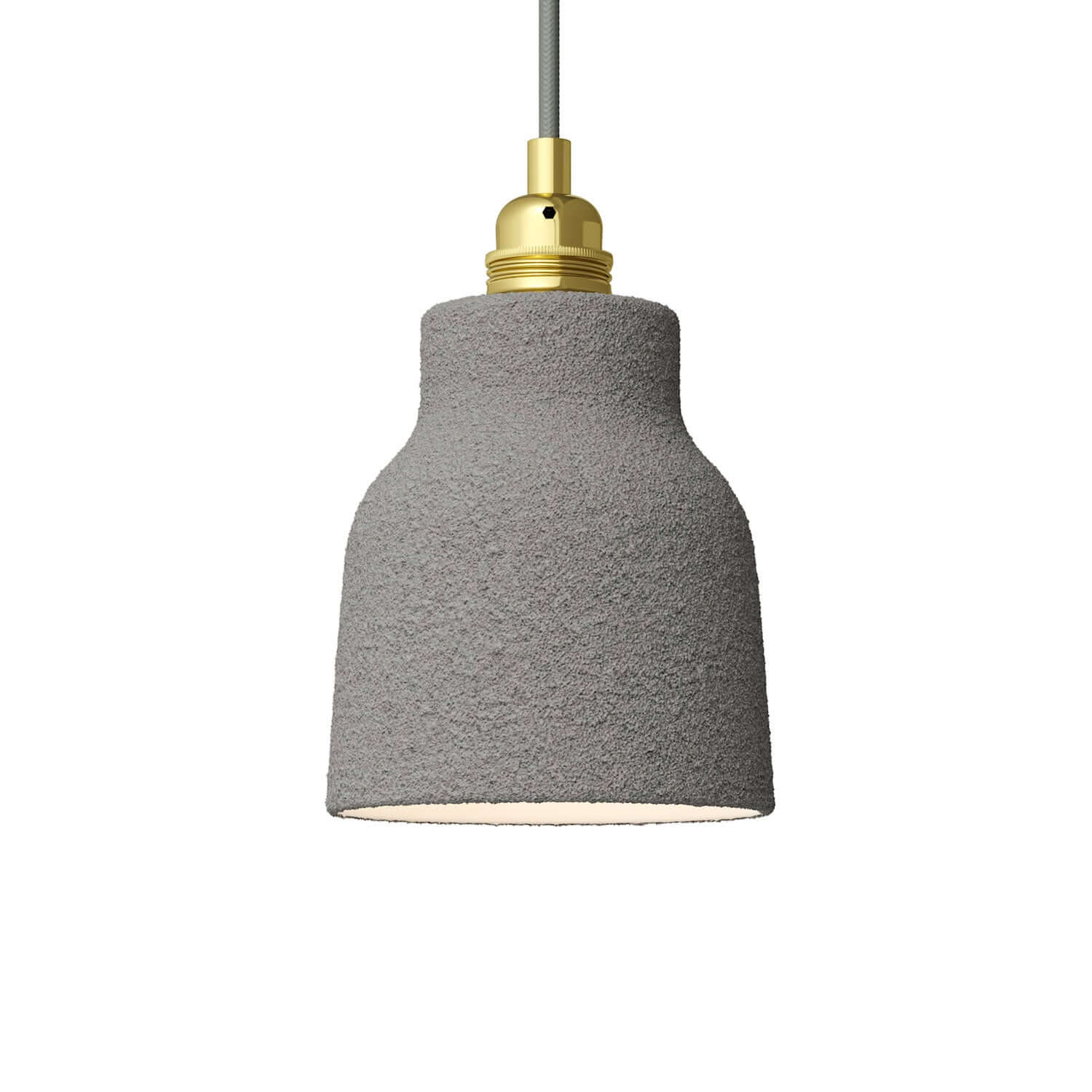 Vasenschirm aus Keramik, Kollektion Materia – Made in Italy – Betonoptik
