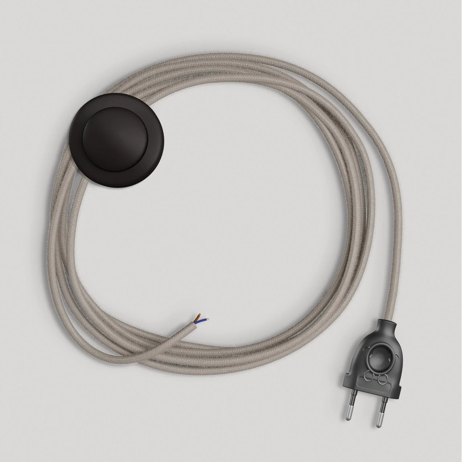 Verkabelung für Lampe mit taubengrauem Baumwollkabel, 3 m - Image 4