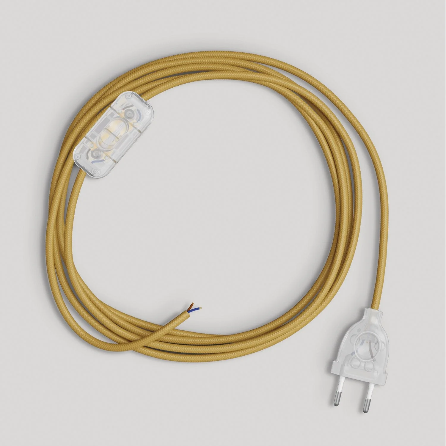 Verkabelung für Lampe mit glänzendem Senfkabel 1,80 m - Image 5