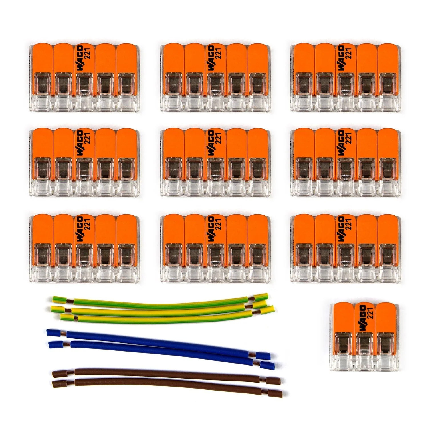 WAGO-Anschlusskit passend für 3x-Kabel für 10-Loch-Baldachin