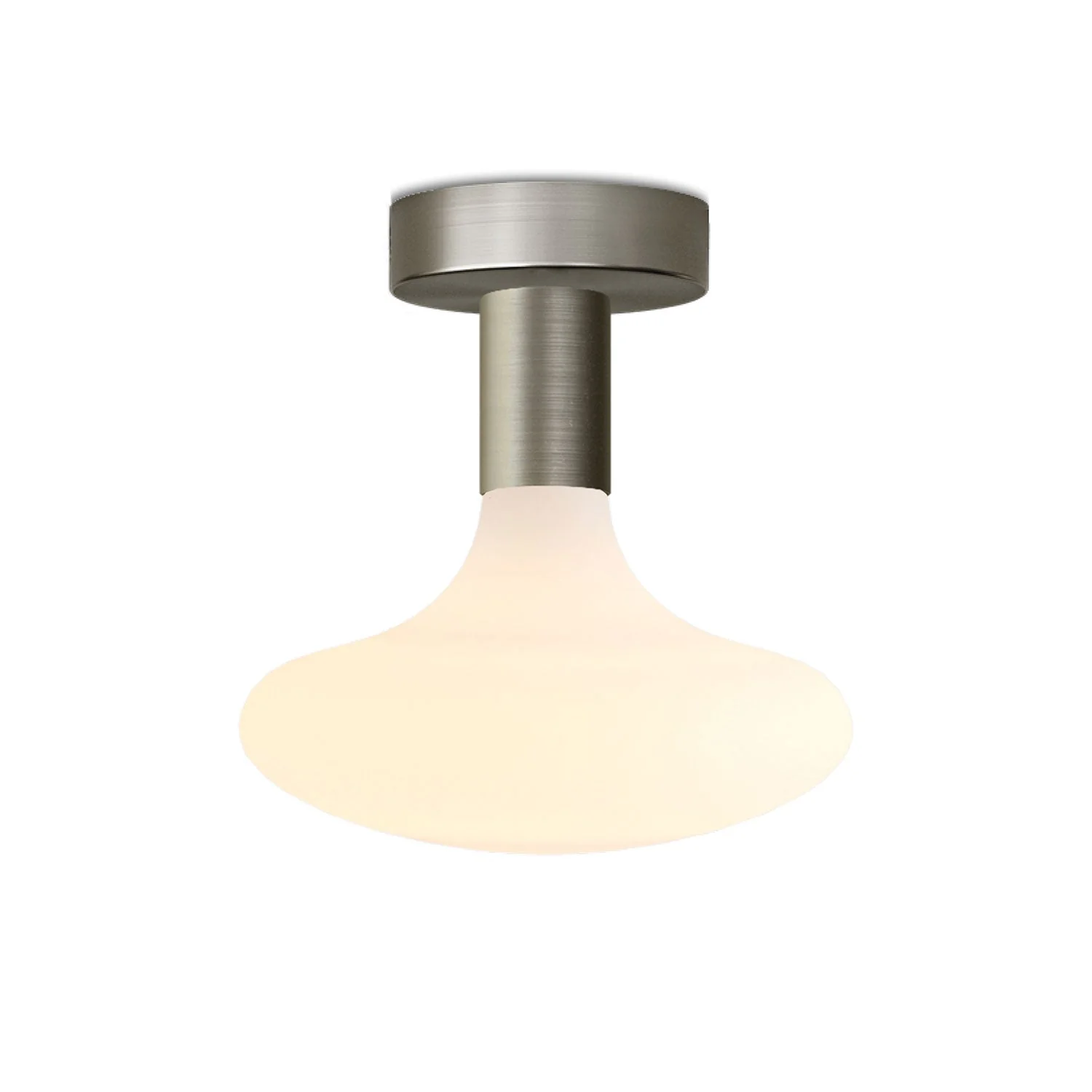 Fermaluce Lampe aus Metall mit Idra-Glühbirne – Satiniertes Titan