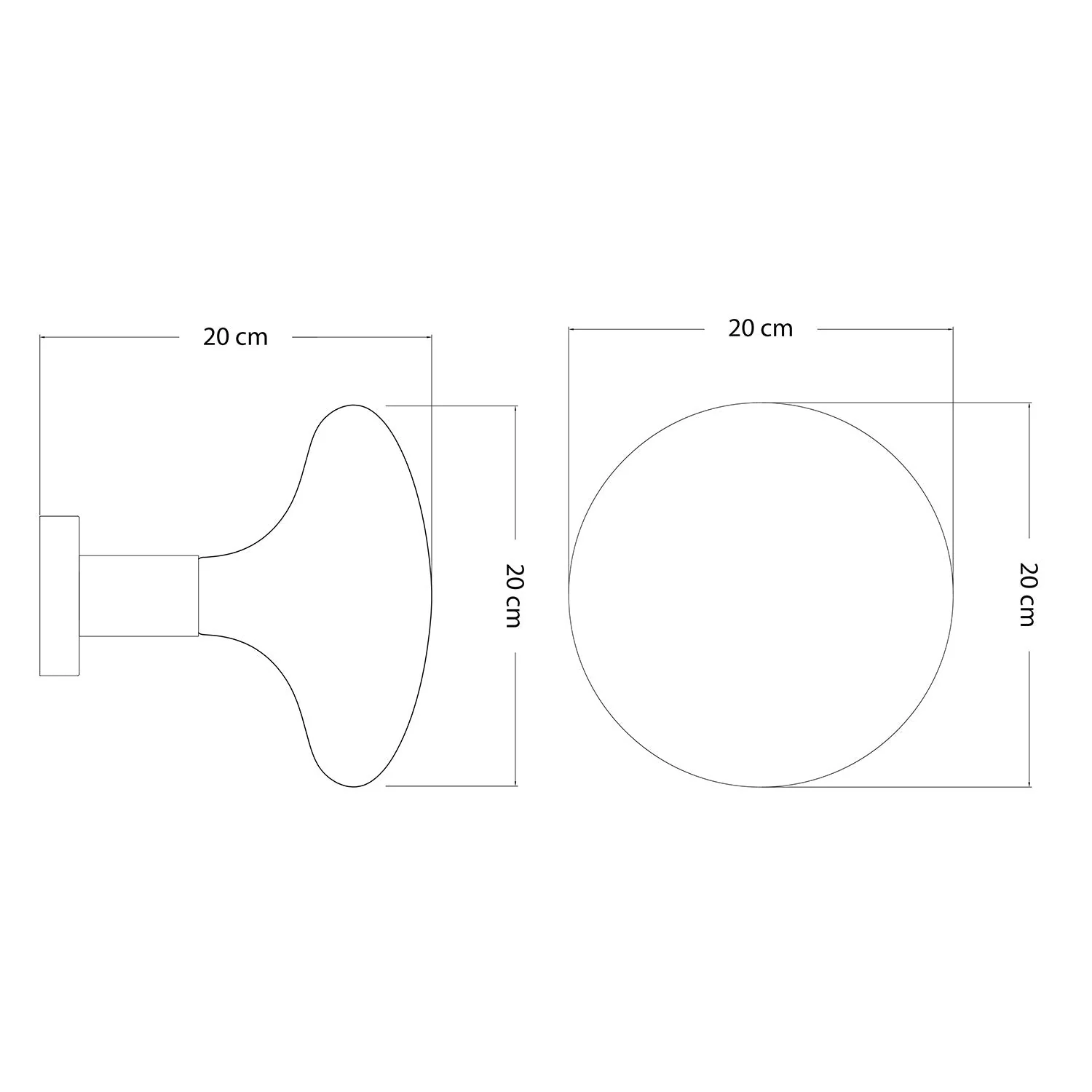 Fermaluce Lampe aus Metall mit Idra-Glühbirne – Satiniertes Titan - Image 3