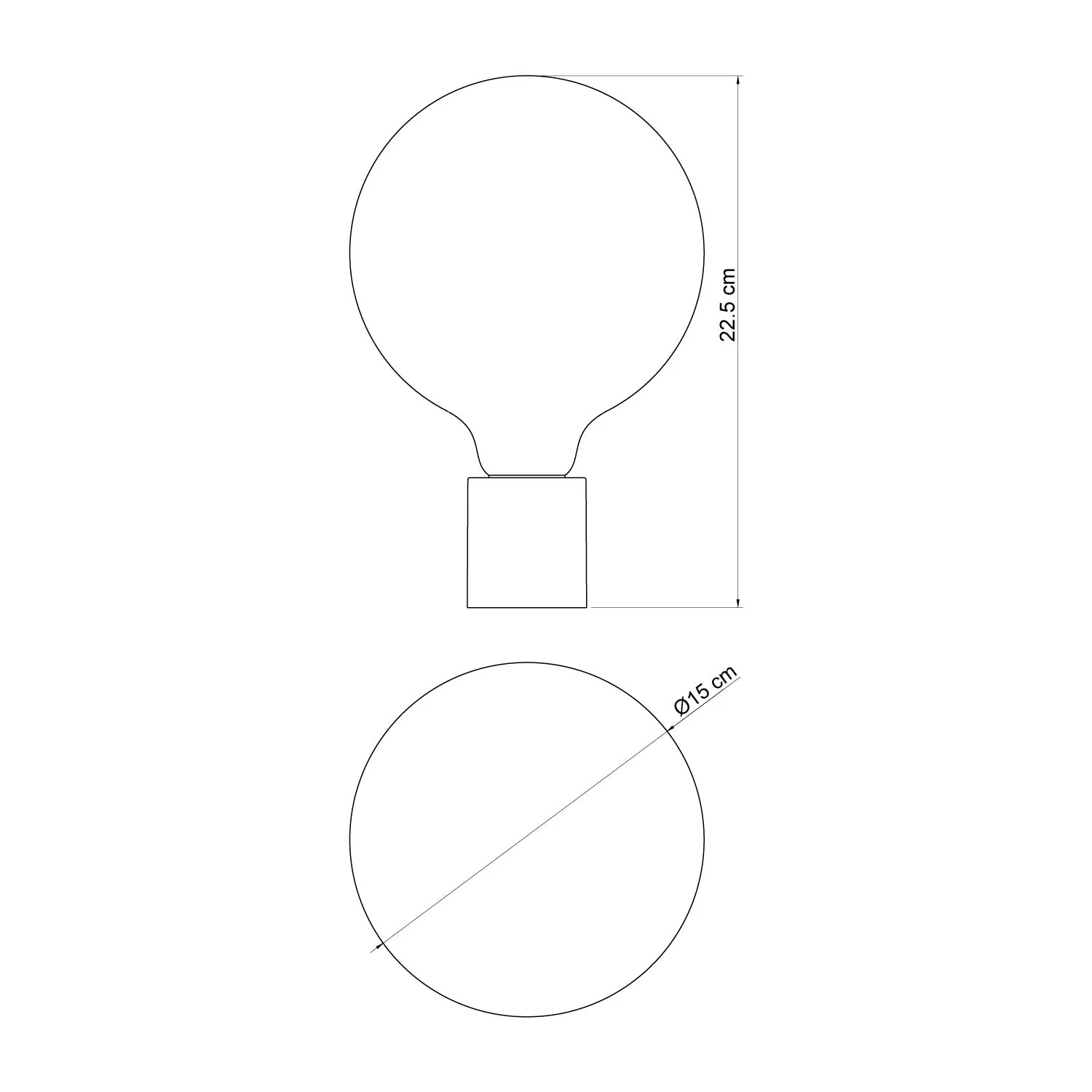 Weiße Wandleuchte mit Glühbirne in Porzellan-Optik – Wasserdicht IP44 – IO - Image 6