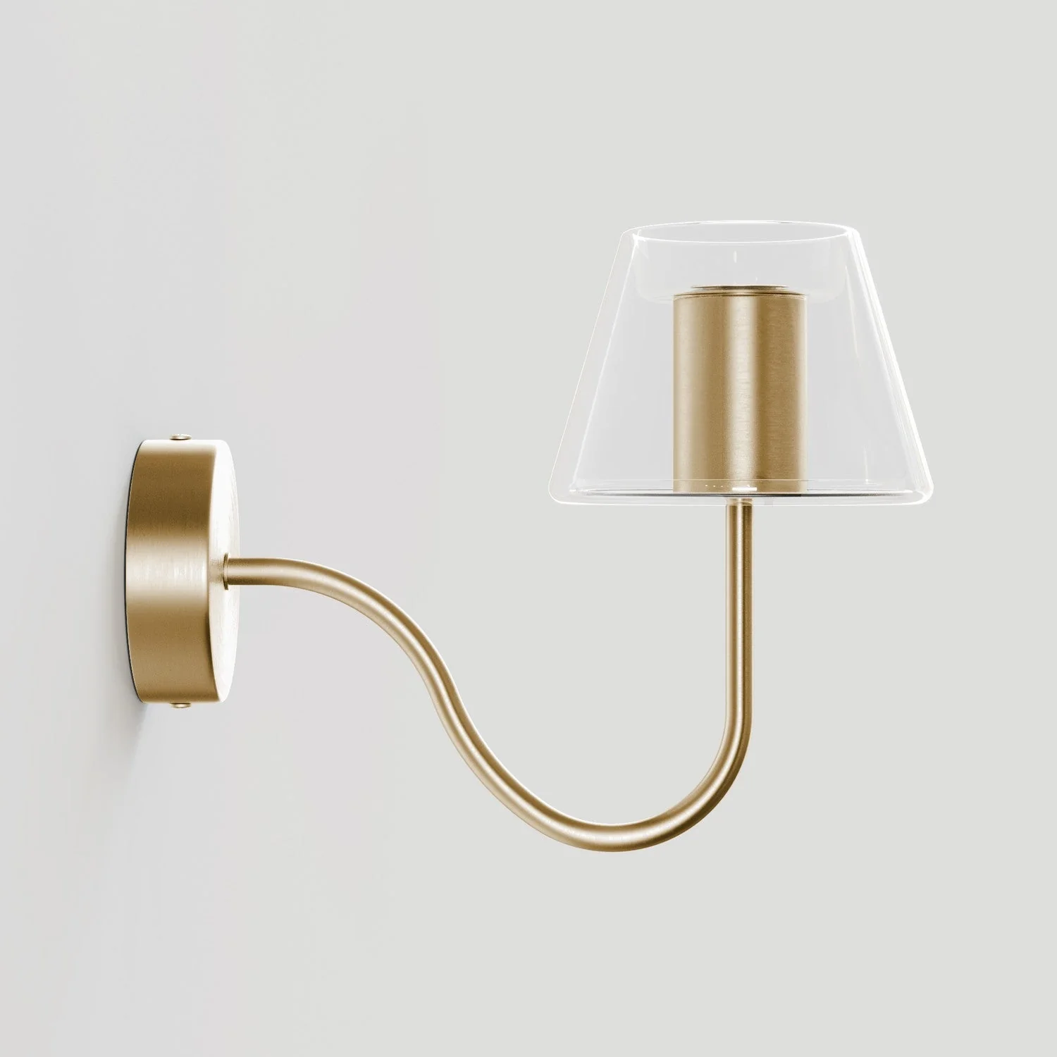 Wandleuchte Fermaluce G07 mit S-Ausleger – Satinbronze - Image 4