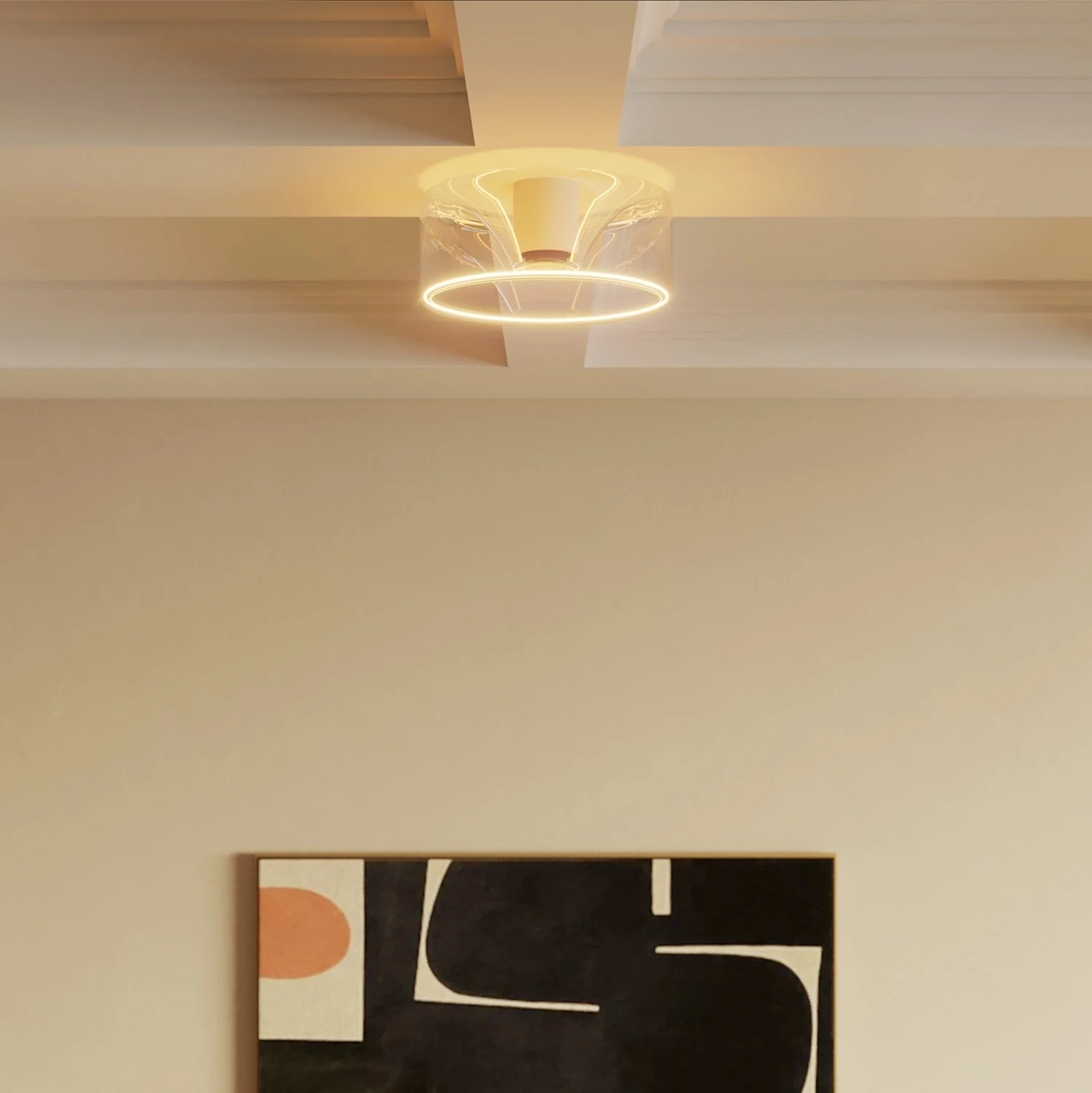 Wandleuchte mit Ghost Klarlampe – Weiß - Image 3