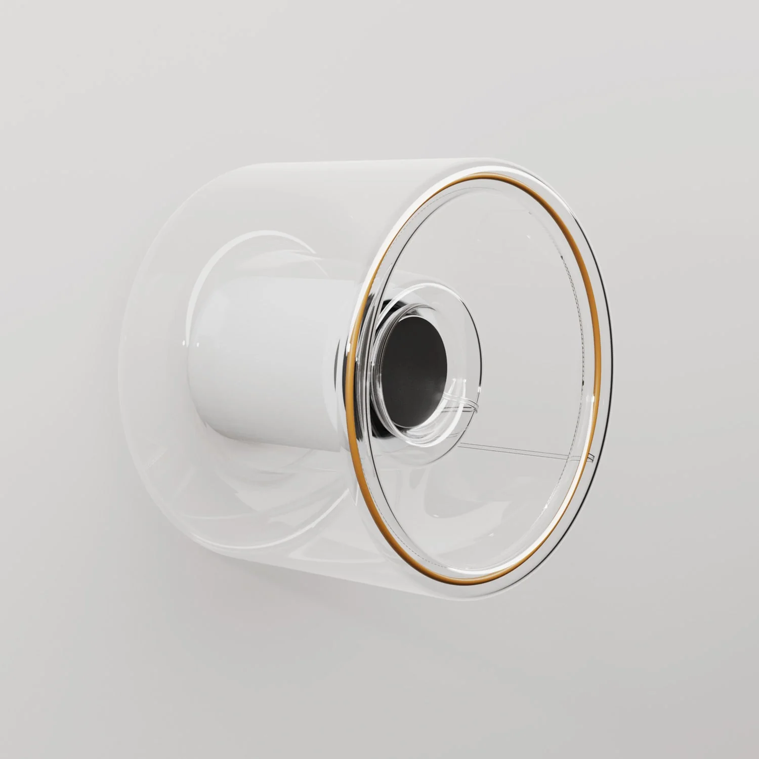 Wandleuchte mit Ghost Mini-Glühlampe transparent – Weiß - Image 5