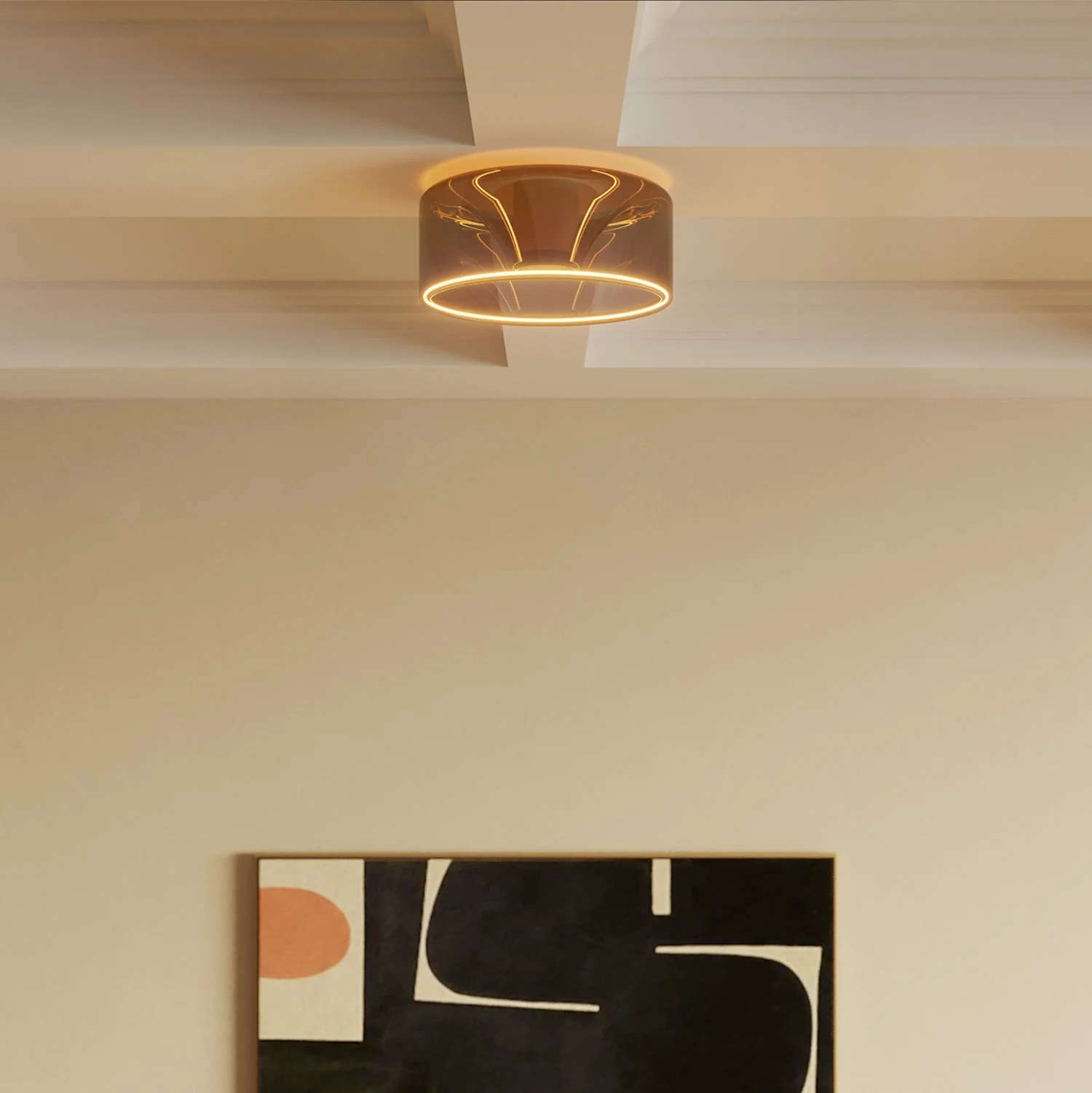 Wandleuchte mit Glühlampe Ghost smoky – Weiß - Image 3