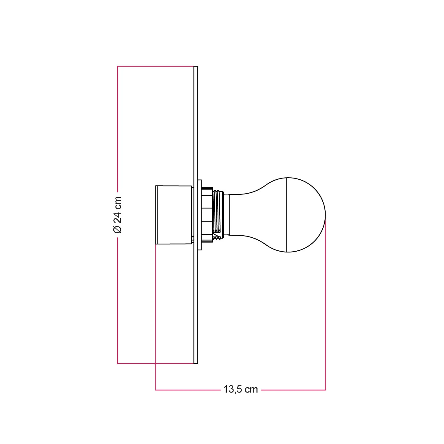 Wand- oder Deckenlampe Schwarz mit Majolika-Effekt-Lampenschirm – Wasserdicht IP44 – IO - Image 4
