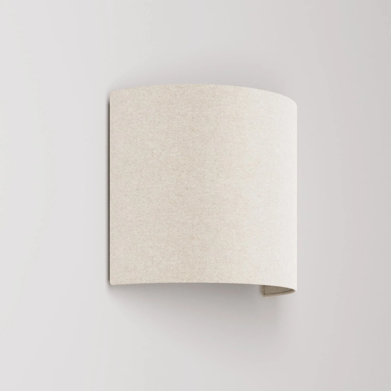 Wandleuchte Ventola mit Lampenschirm aus Stoff – Made in Italy – Wolle Sand