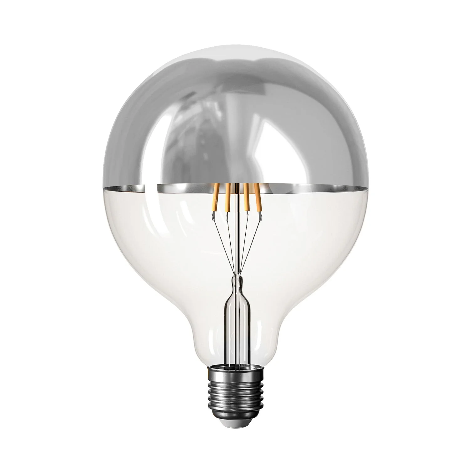 Tragbare, wiederaufladbare Lampe Cabless01 mit Globe-Halbkugel-Glühbirne in Silber – Weiß - Image 6