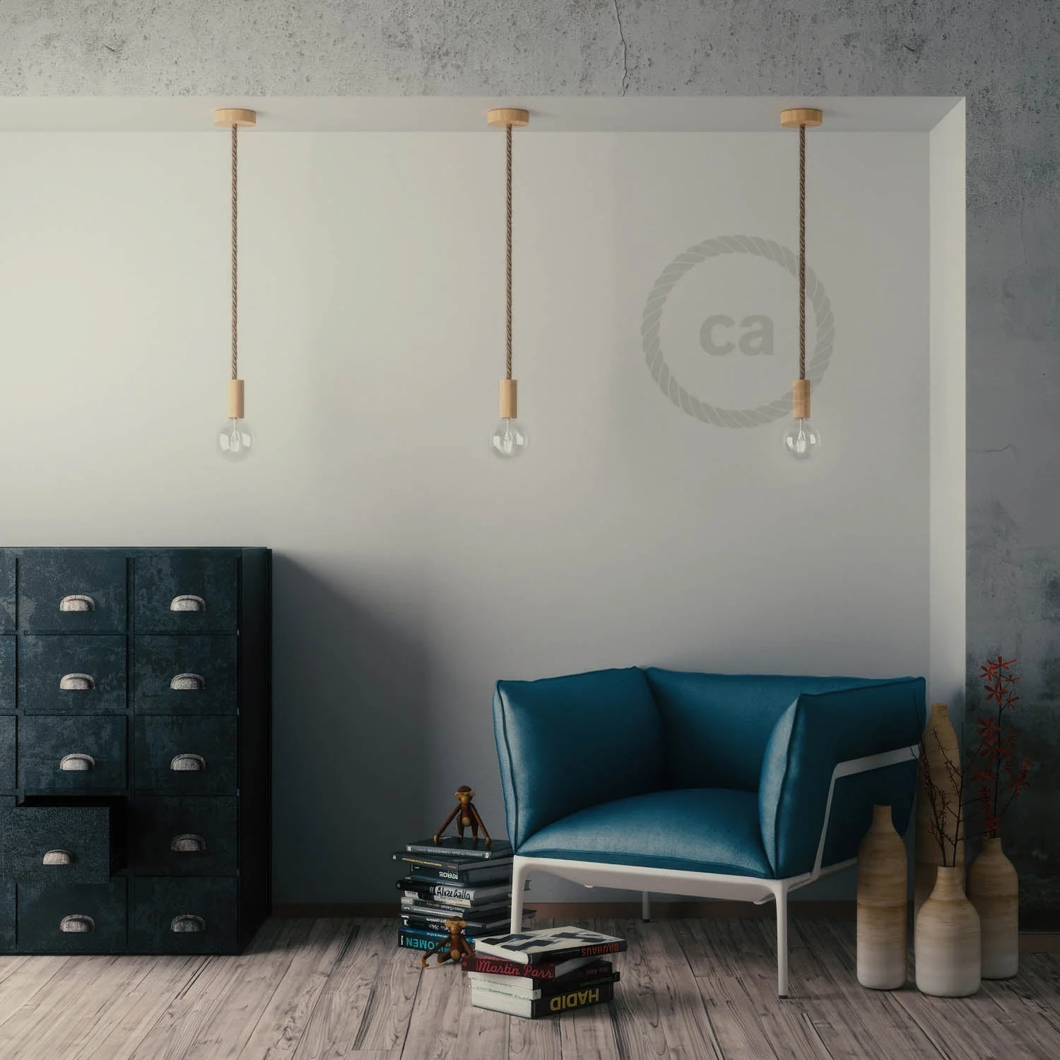 XL-Set E26-Holzfassung für Seilkabel – Neutral - Image 3