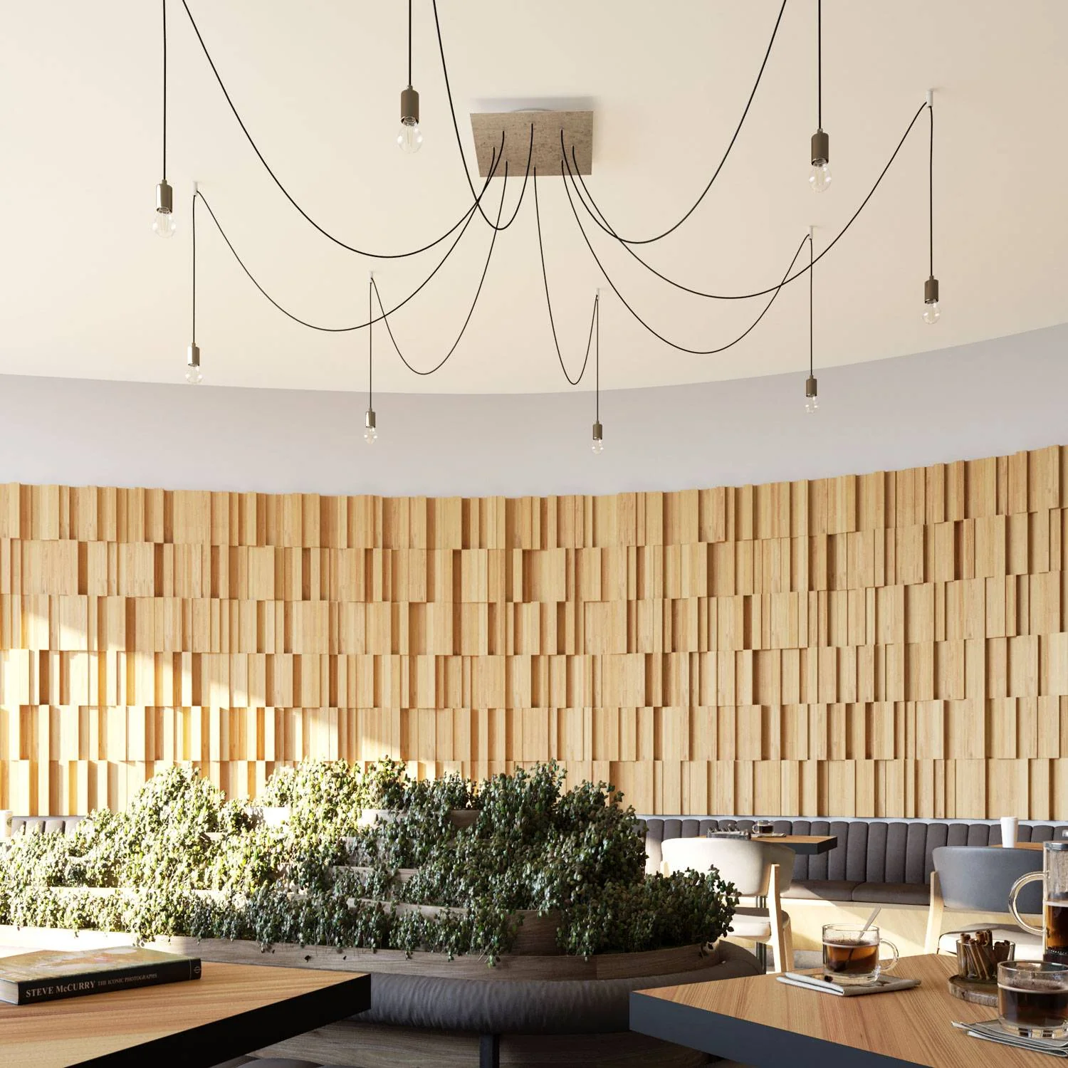 Rosone XXL Rose-One, quadratisch, 400 mm mit 8 Löchern und 4 seitlichen Löchern – Mattschwarz - Image 5