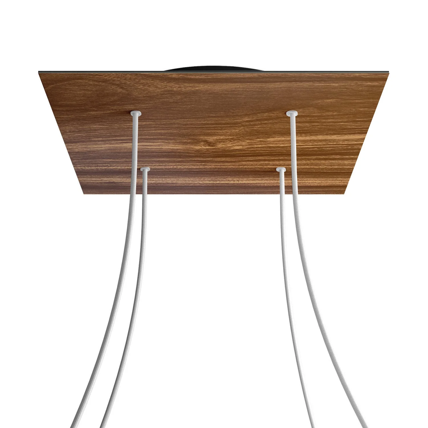 XXL Lampenbaldachin Rose-One quadratisch, 400 mm mit 4 Löchern und 4 seitlichen Löchern – Holz - Image 8