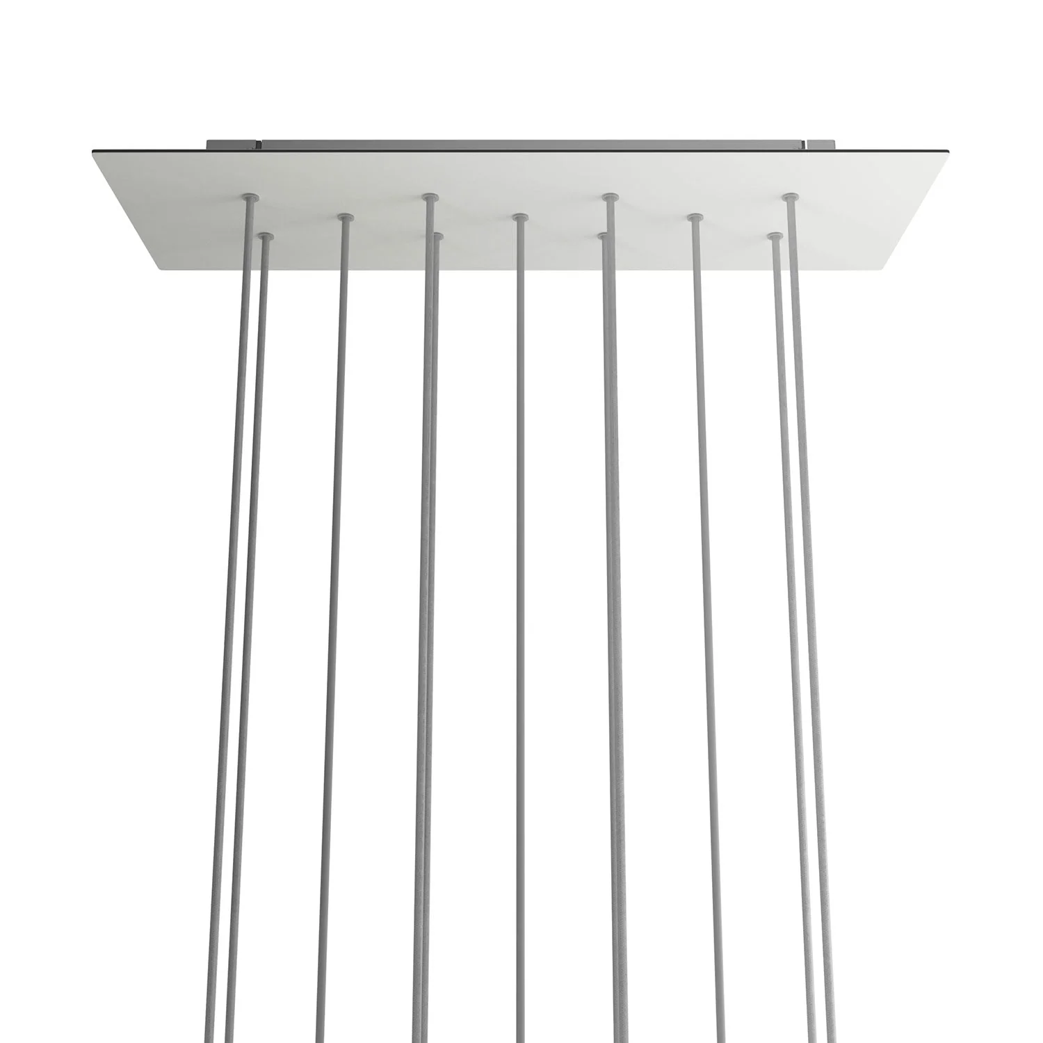 XXL-Baldachin Rose-One Rechteckig mit 11 Löchern und 6 seitlichen Löchern, 675 x 225 mm – Dibond Mattweiß