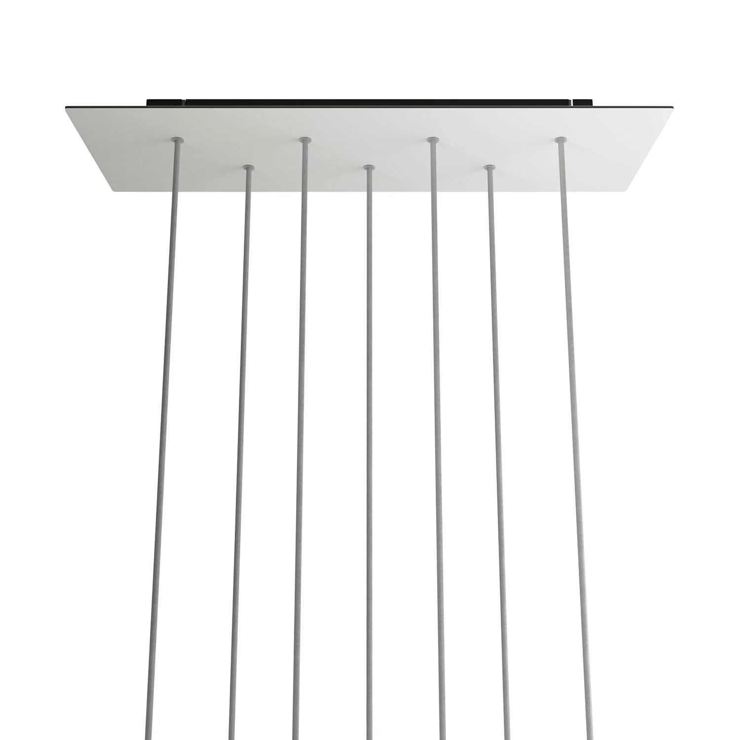 XXL-Baldachin Rose-One rechteckig mit 7 Löchern und 6 seitlichen Öffnungen, Abmessungen 675 x 225 mm – Dibond Mattweiß - Image 7