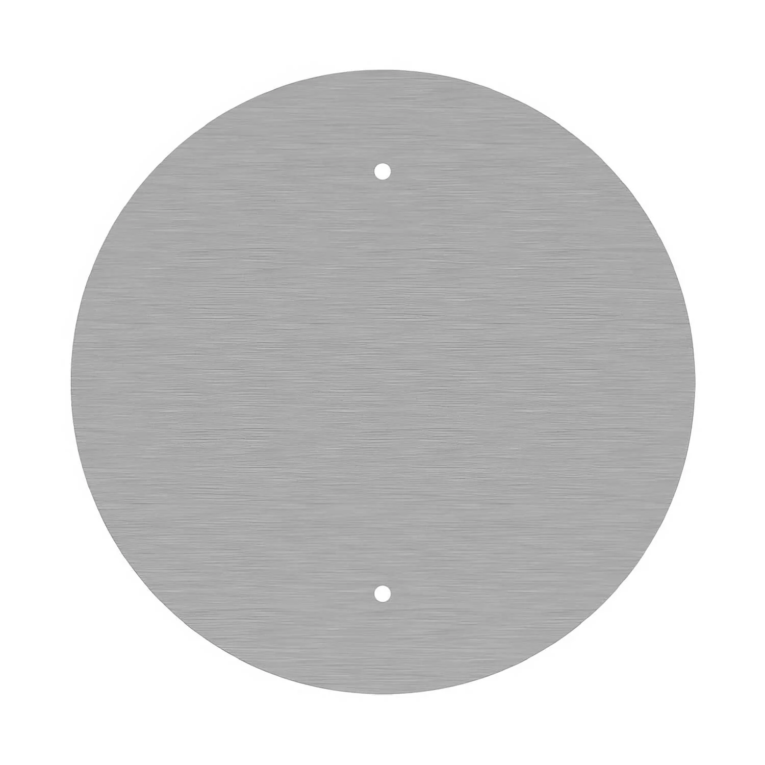 XXL Baldachin Rose-One rund, Durchmesser 400 mm mit 2 Löchern und 4 seitlichen Löchern – Dibond Edelstahl satiniert - Image 3