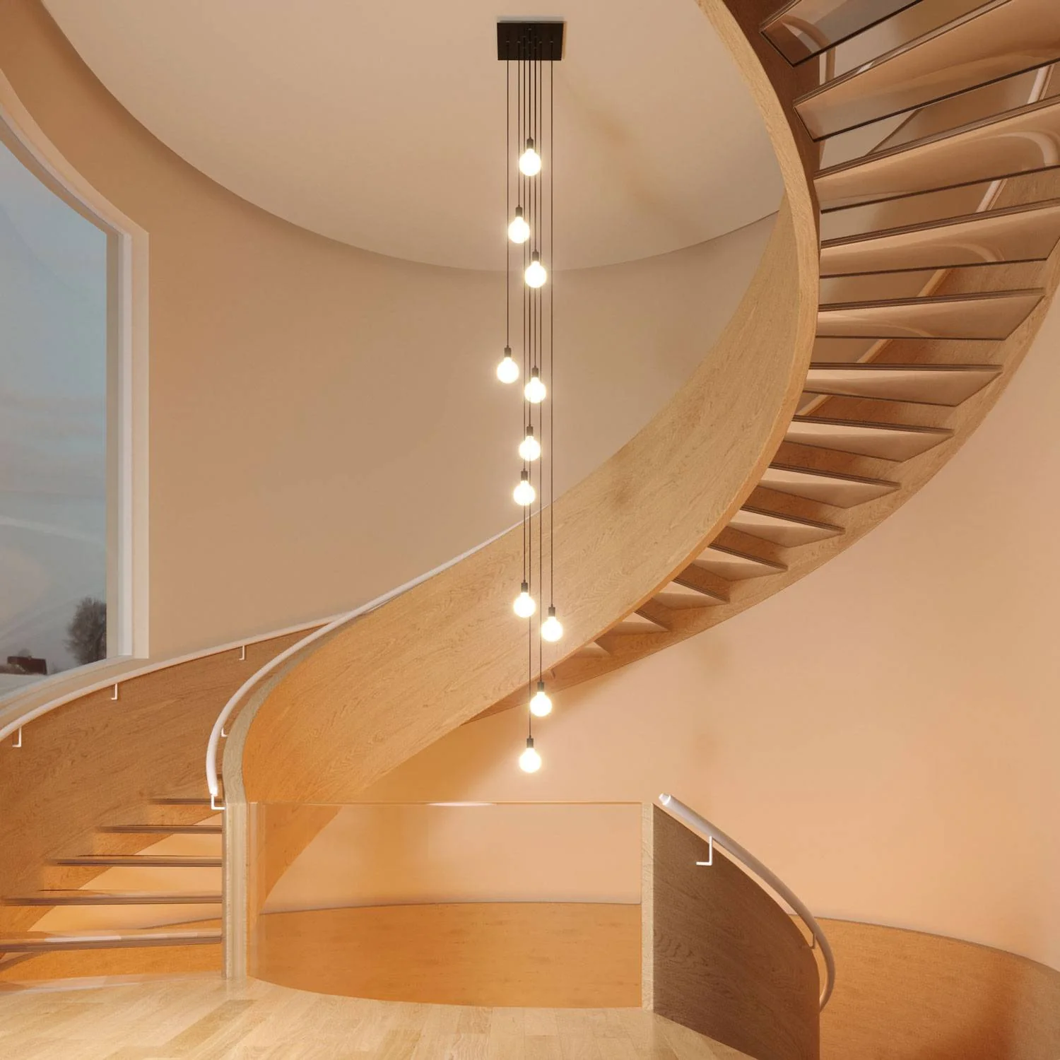 Rose-One XXL Baldachin quadratisch, 400 mm mit 10 Löchern und 4 seitlichen Löchern – Holz - Image 5