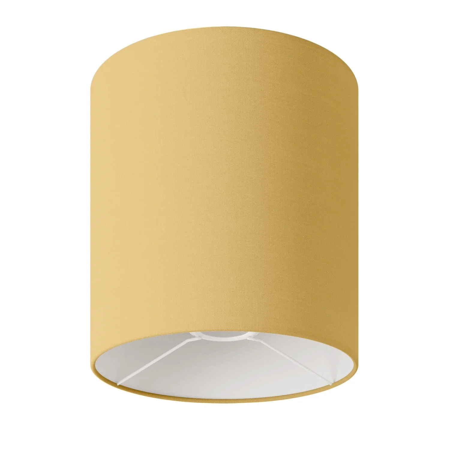 Zylindrischer Lampenschirm M aus Stoff mit E27-Fassung – Made in Italy – Arenal Gold