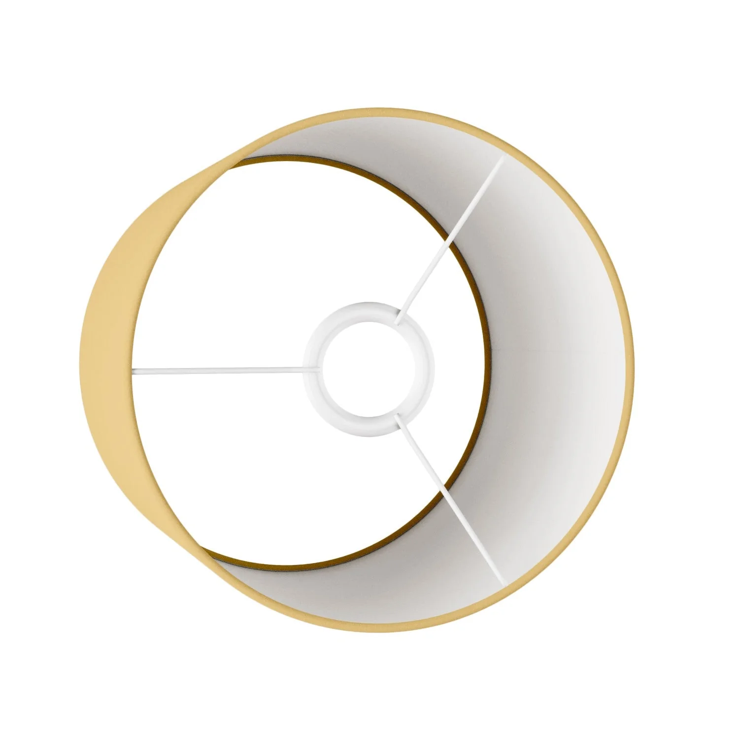 Zylindrischer Lampenschirm M aus Stoff mit E27-Fassung – Made in Italy – Arenal Gold - Image 3