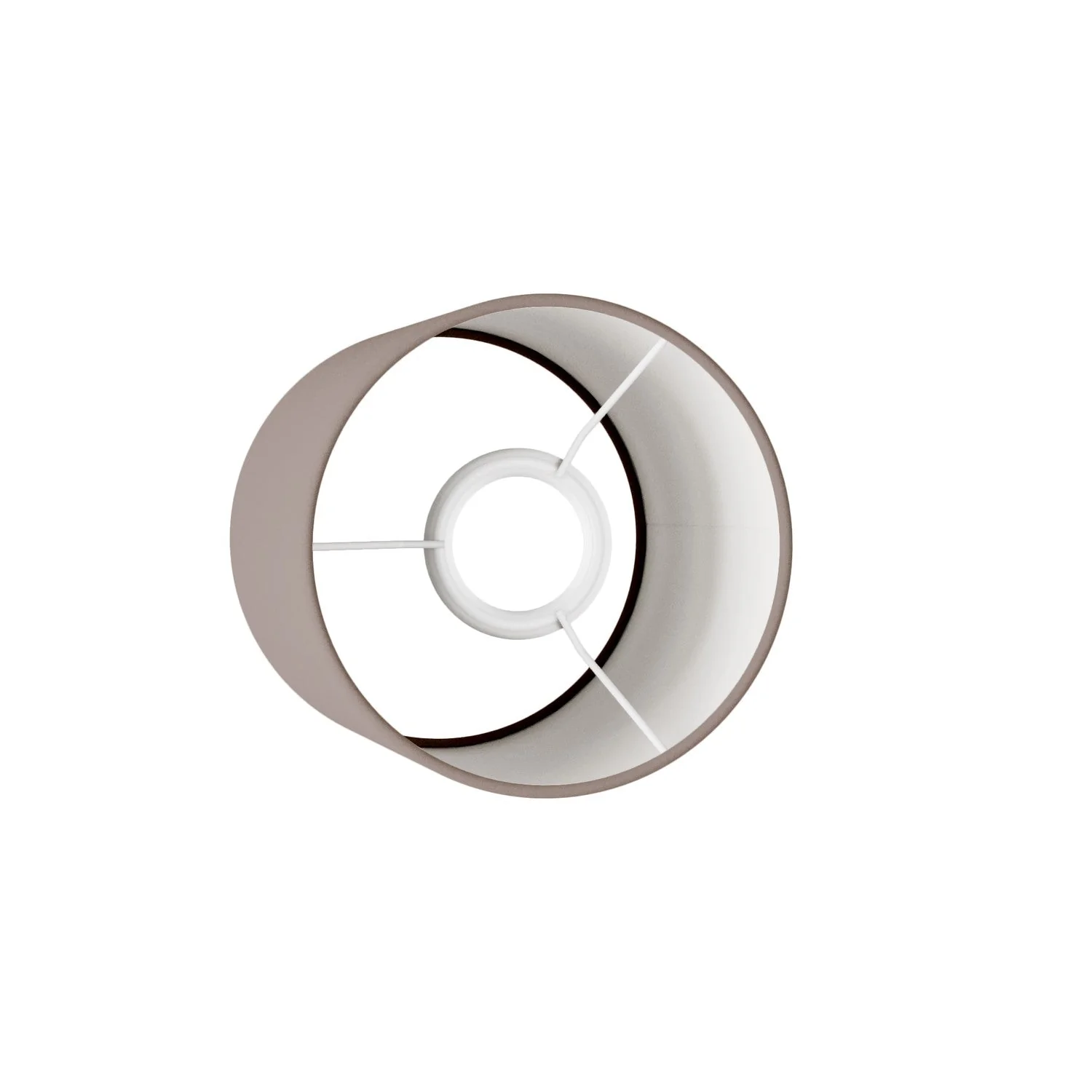 Zylinderschirm S aus Stoff mit E27-Fassung – Made in Italy – Arenal Asche - Image 3