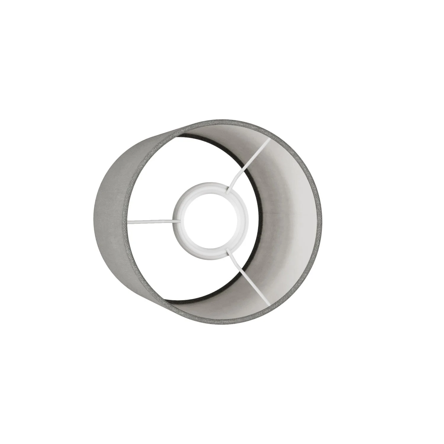 Zylinderschirm S aus Stoff mit E27-Fassung – Made in Italy – Camelot Grau - Image 3
