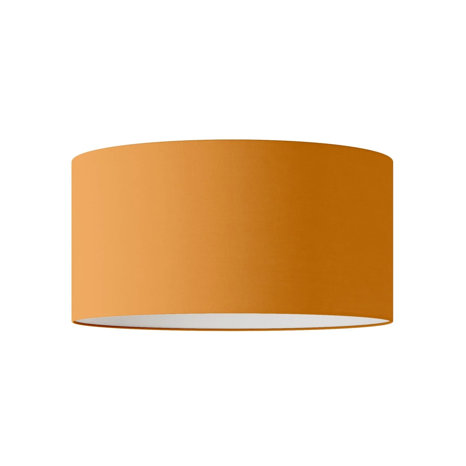 Zylinder-Lampenschirm XL aus Stoff mit E27-Fassung – Made in Italy – Stoff Mandarino