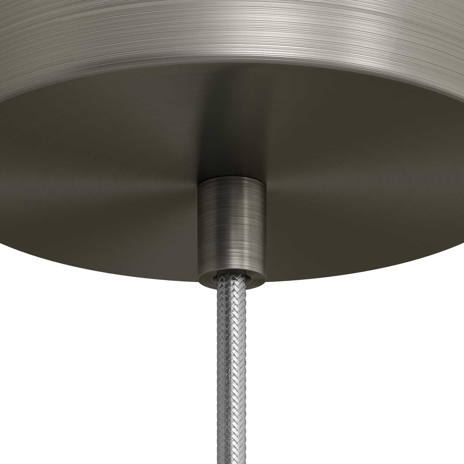 Zylindrische Kabelverschraubung aus Metall komplett mit Stab, Mutter und Unterlegscheibe – Satin-Titan - Image 3