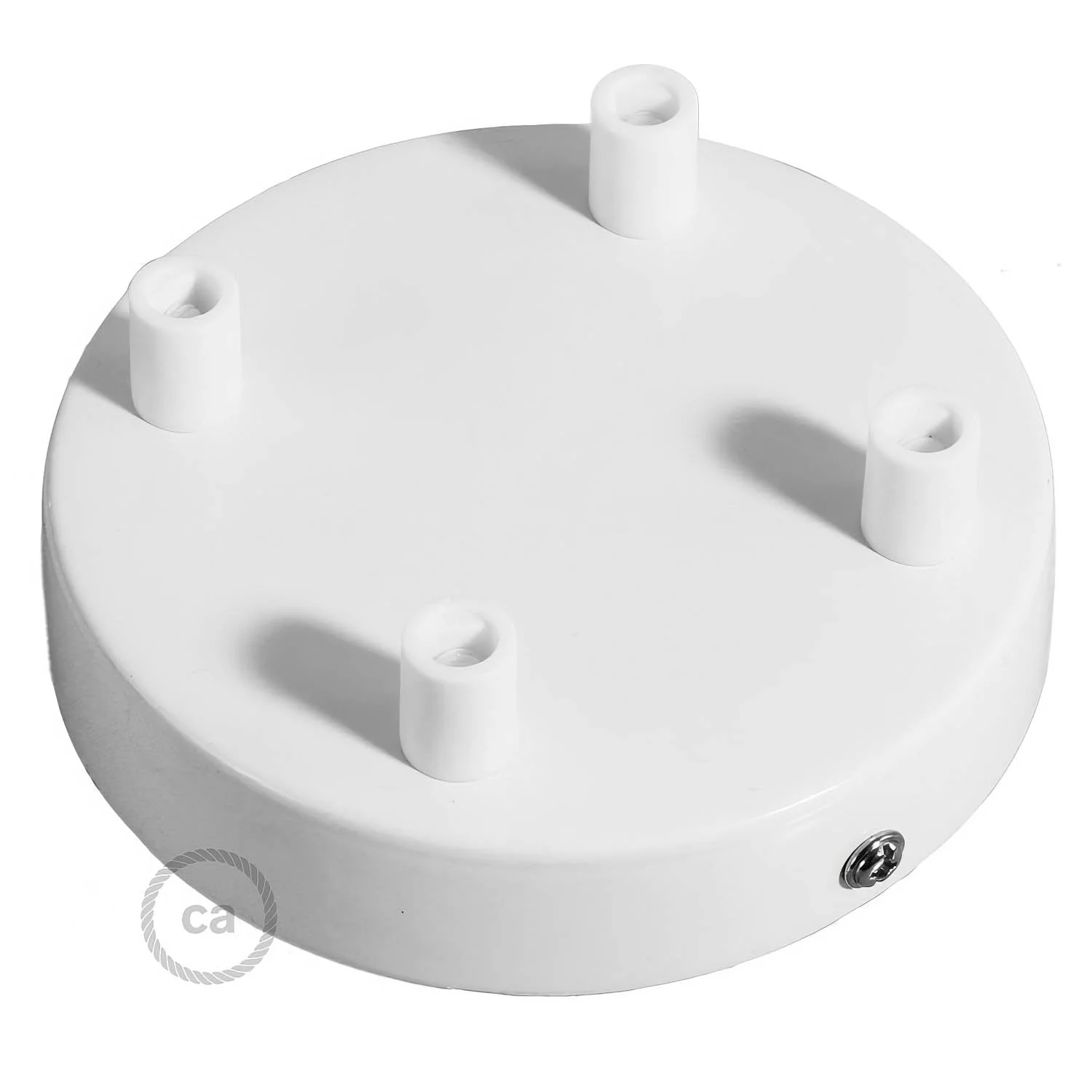 Zylindrischer Metallbaldachin mit 4 Löchern – Glänzendes Weiß - Image 7