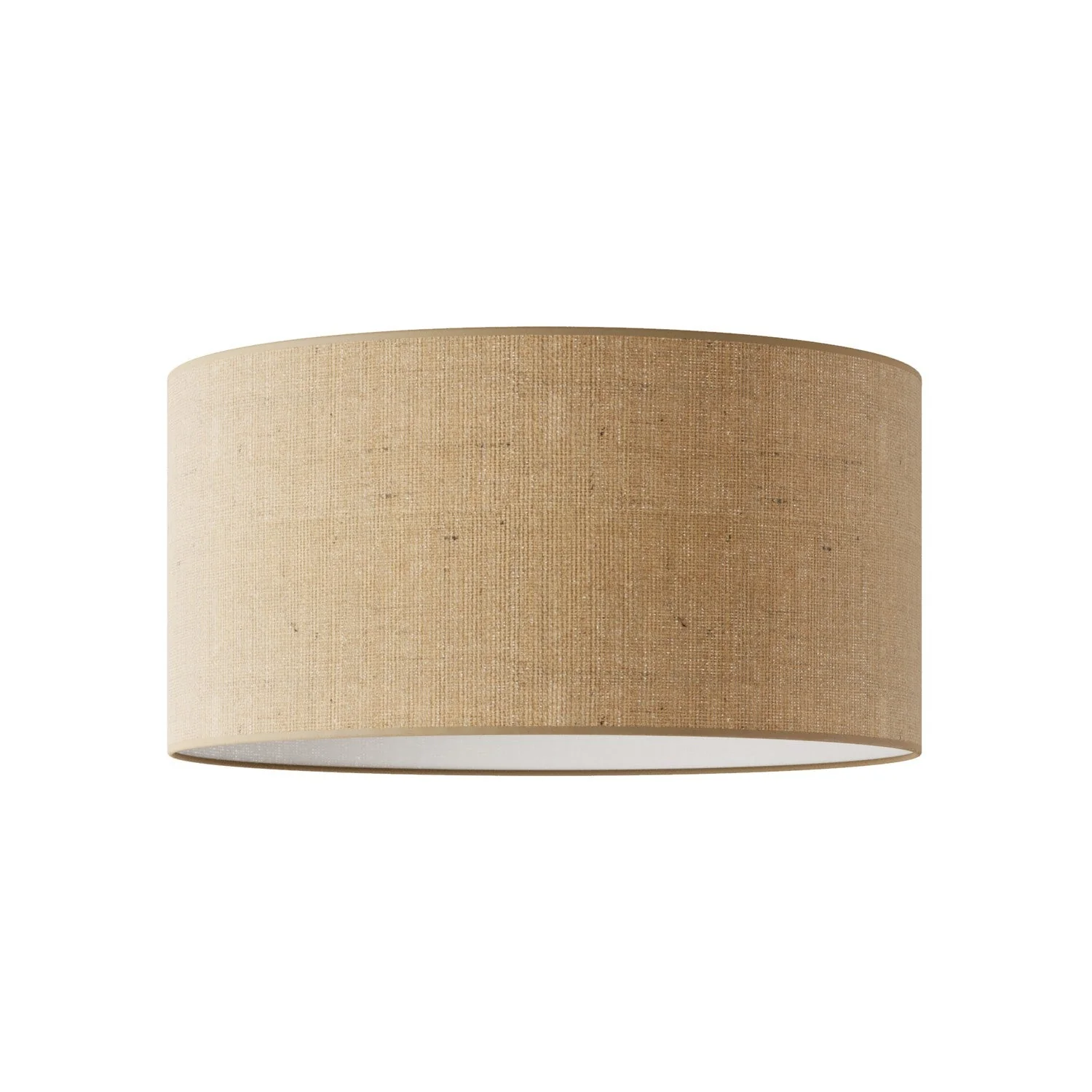 XL-Zylinderschirm aus Stoff mit E27-Fassung – Made in Italy – Naturjute