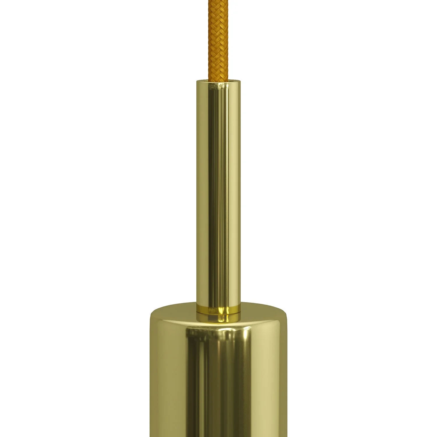 Zylinderförmige Kabelklemme aus Metall, 7 cm Länge, komplett mit Stange, Mutter und Scheibe – Messing - Image 2