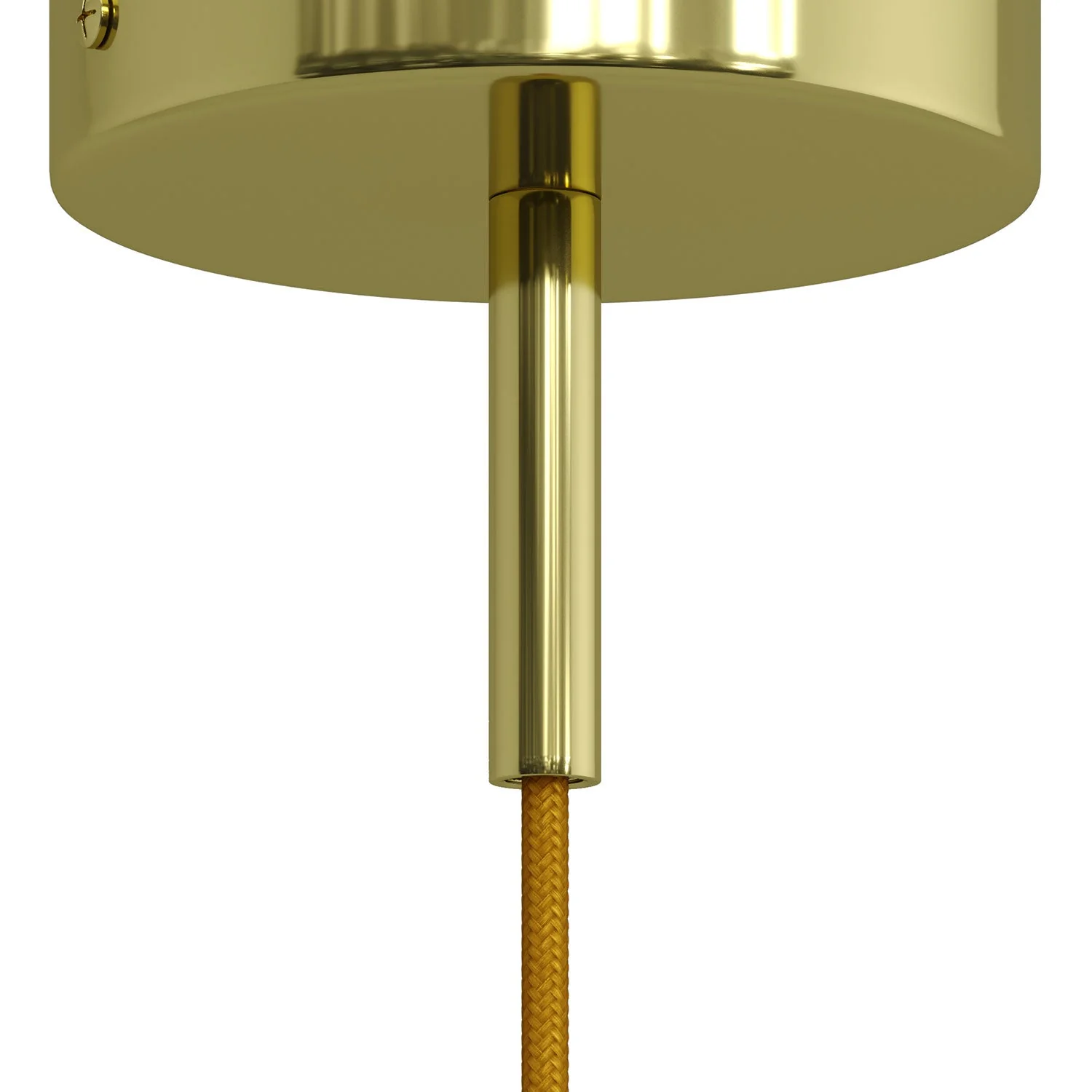 Zylinderförmige Kabelklemme aus Metall, 7 cm Länge, komplett mit Stange, Mutter und Scheibe – Messing - Image 3