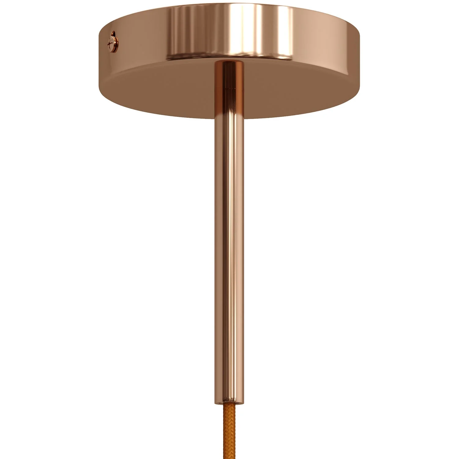 Zylindrische Zugentlastung aus Metall, 15 cm Länge, komplett mit Stange, Mutter und Unterlegscheibe – Kupfer - Image 3