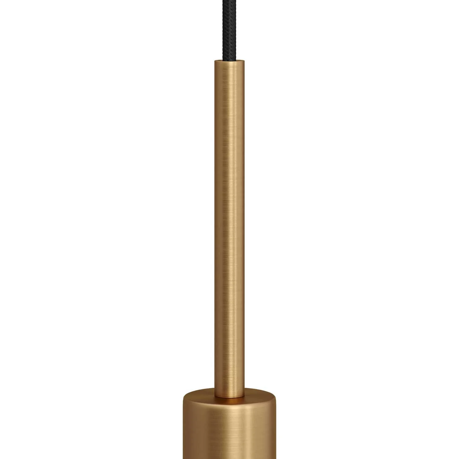 Zylindrische Metallzugentlastung Länge 15 cm mit Gewindestange, Mutter und Unterlegscheibe – Satinbronze - Image 2