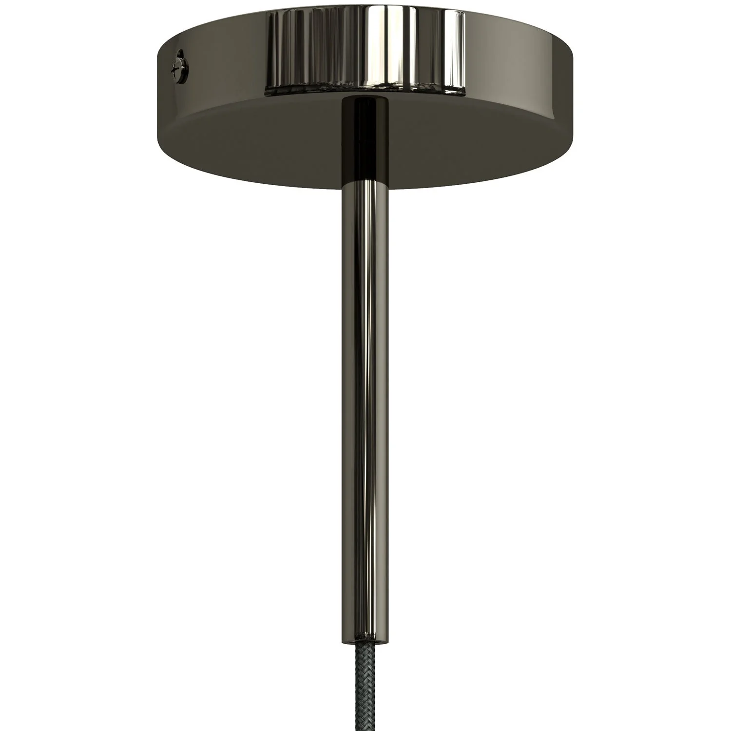Zylindrische Zugentlastung aus Metall, 15 cm lang, komplett mit Stange, Mutter und Unterlegscheibe – Perlenschwarz - Image 3