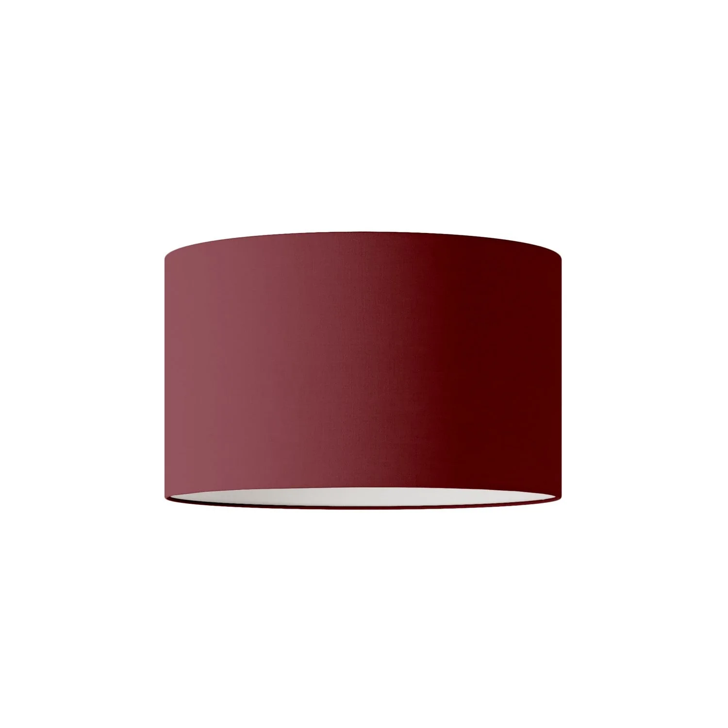Zylinder-Lampenschirm L aus Stoff mit E27-Fassung – Made in Italy – Arenal Bordeaux