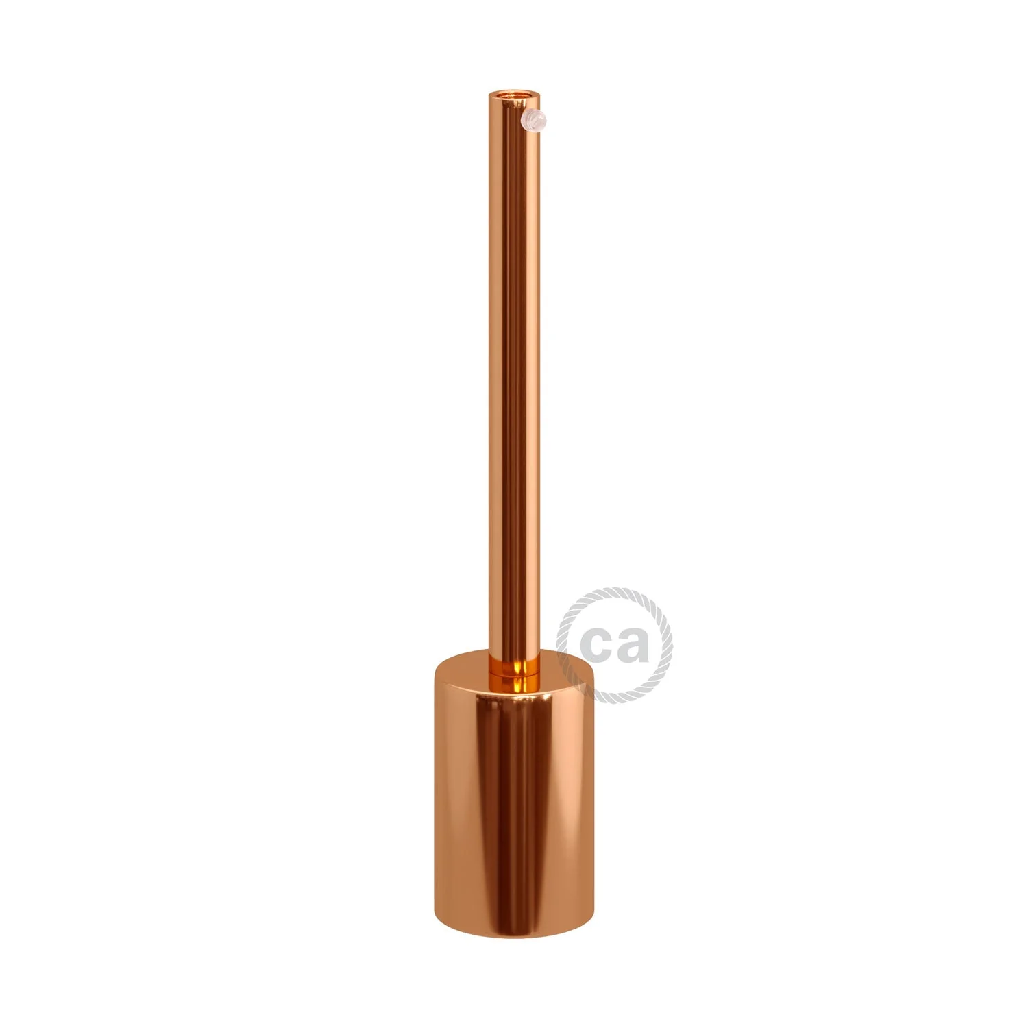 Zylindrisches Metall-UL-E26-Lampenfassungs-Set mit 15 cm Zugentlastung – Kupfer - Image 3
