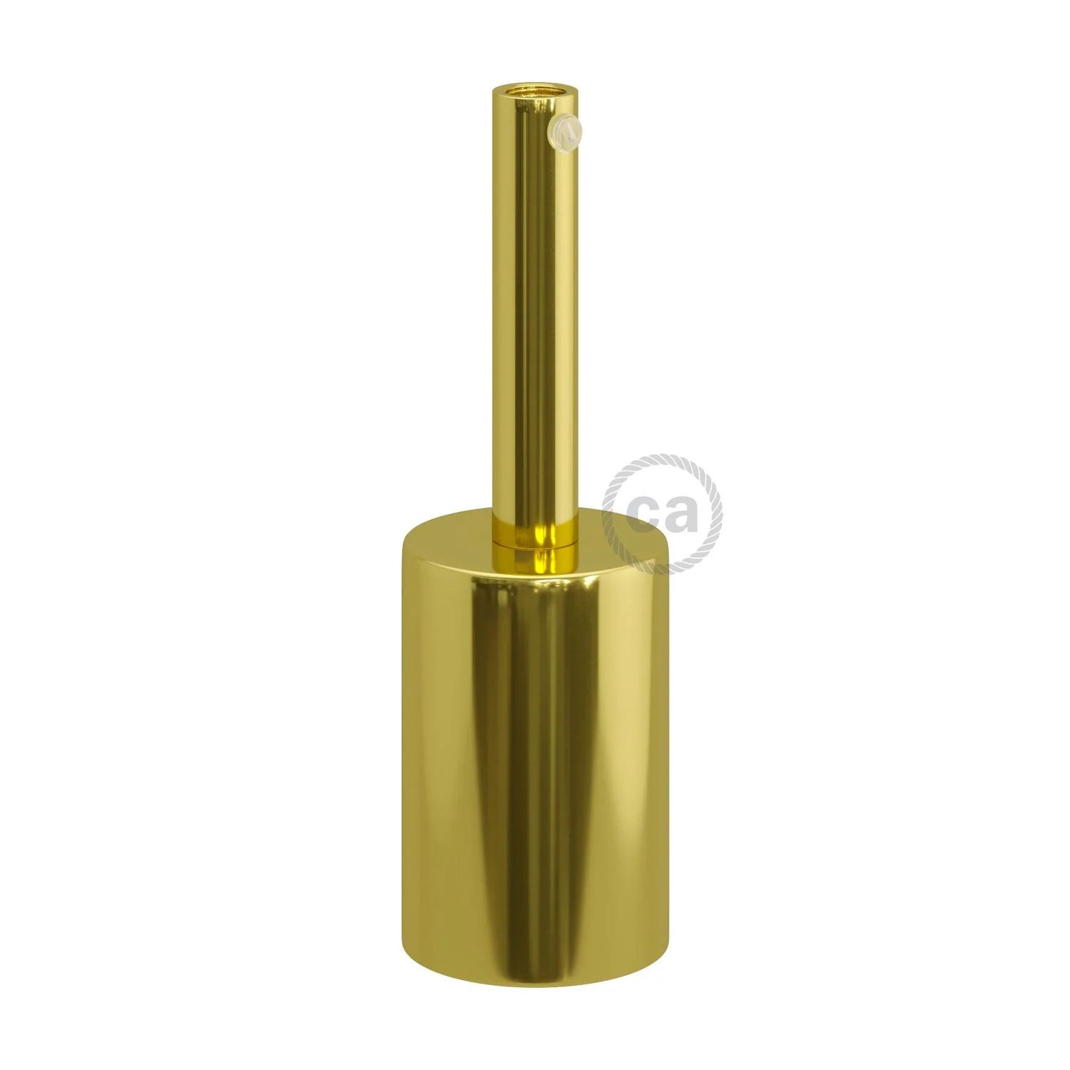 Zylindrisches Metall-Kit für UL E26 Lampenfassung mit 7 cm Zugentlastung – Messing - Image 3