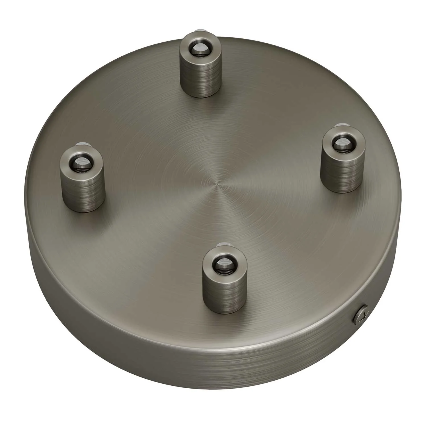 Zylindrischer Deckenbaldachin-Kit aus Metall mit 4 Löchern – Satin-Titan - Image 7